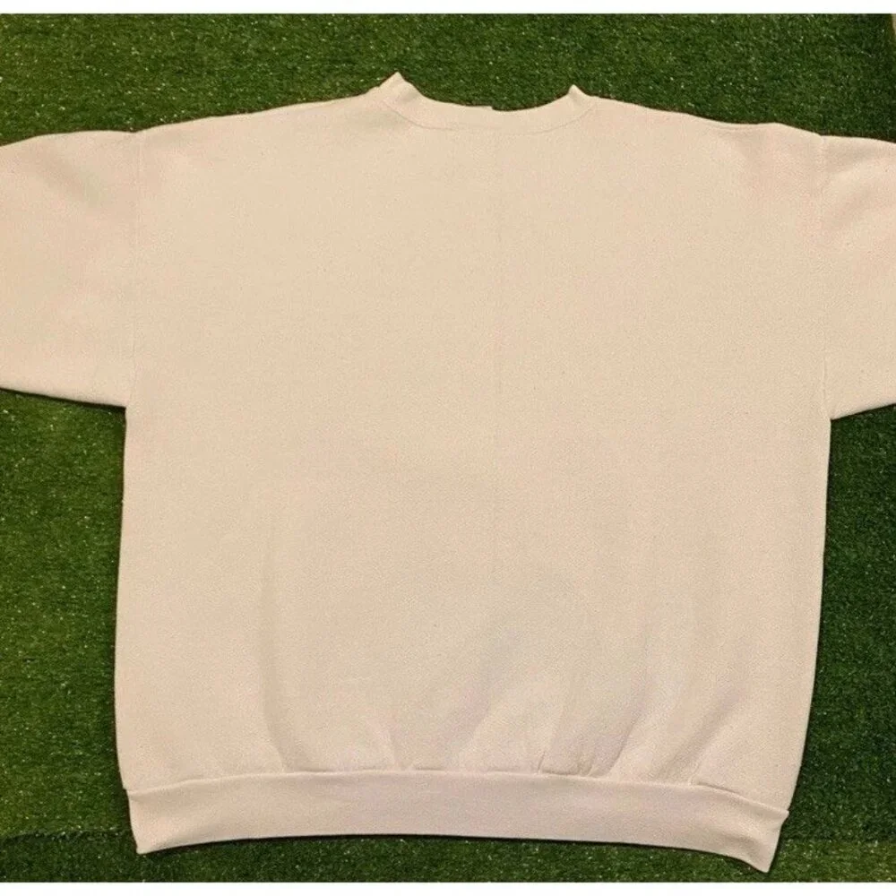 Vintage St Louis Rams sweatshirt mens large white blue crewneck super bowl NFL - Picture 9 of 13